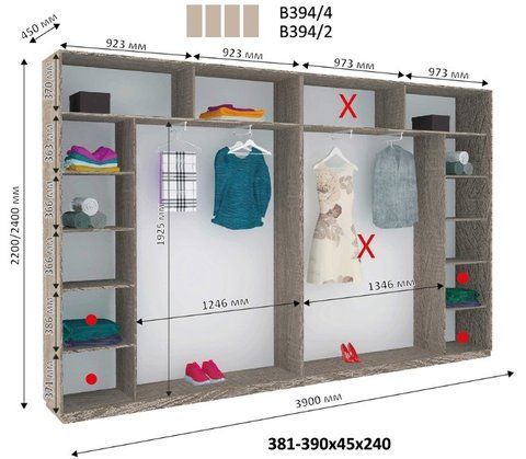 Шафа-купе Віват Новий В394 Дім Венге магія 390x45 см Висота 220 &mdash; Morfey.ua