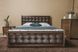 Полуторная кровать Сити Премиум с мягкой спинкой и ящиками Олимп 120x190 см Орех