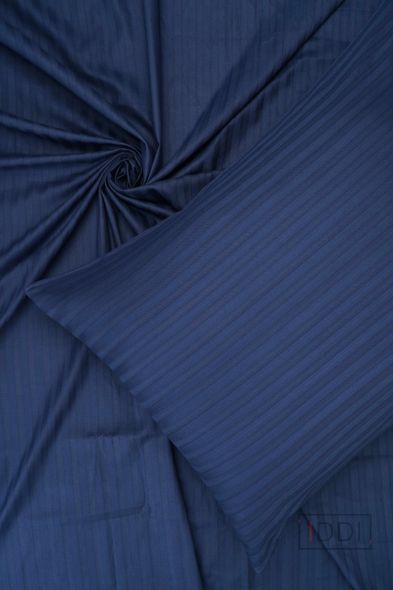 Комплект постельного белья Good-Dream страйп-сатин Dark Blue полуторный евро 160x220 (GDSSDBBS160220) — Morfey.ua