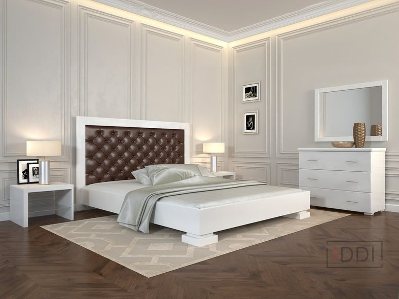 Двуспальная кровать Арбор Древ Подиум квадраты стандарт сосна 160x190 см — Morfey.ua