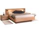 Двоспальне ліжко K'Len Ніколь 160x200 см з освітленням узголів'я Бук щит/масив без ящиків