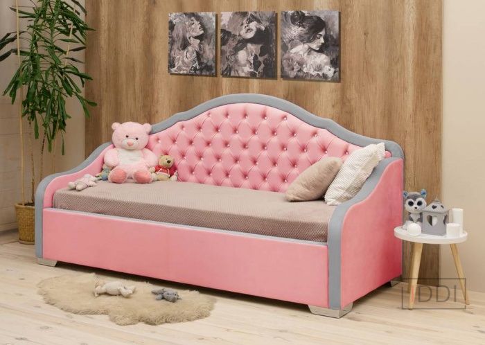 Кровать-диван Corners Луиза с подъемным механизмом 80x190 см Без угловых ножек Ткань 1-й категории — Morfey.ua