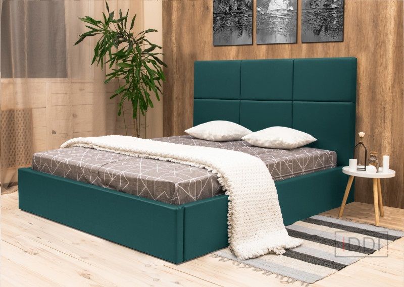 Полуторне ліжко Corners Софт з підйомним механізмом 140x190 см Без кутових ніжок Тканина 1-ї категорії — Morfey.ua