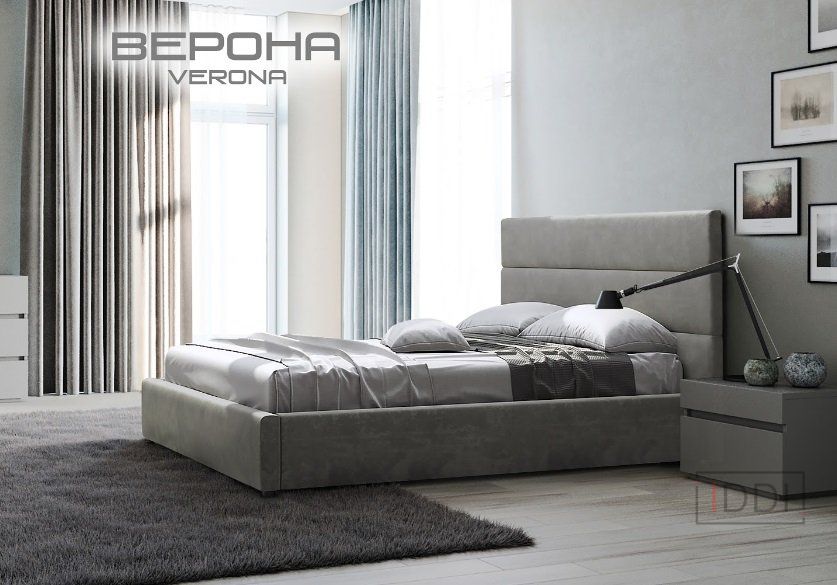 Ліжко Верона Green Sofa 120x200 см Тканина 1-ї категорії — Morfey.ua