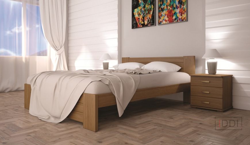 Односпальне ліжко ТИС Ізабелла-3 90x200 см Сосна щит — Morfey.ua