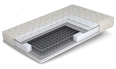Матрац пружинний MatroLuxe Комфорт Плюс Хард з єврокаркасом 150x200 см &mdash; Morfey.ua