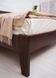 Полуторне ліжко Сіті без ізножья з фільонкою Олімп 120x190 см Горіх