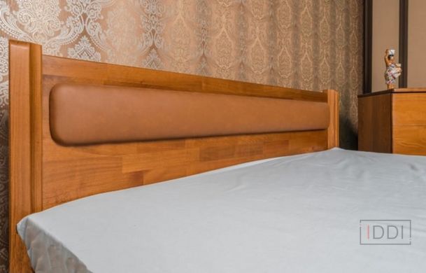 Односпальная кровать Олимп Марго мягкая с ящиками 80x190 см Орех — Morfey.ua