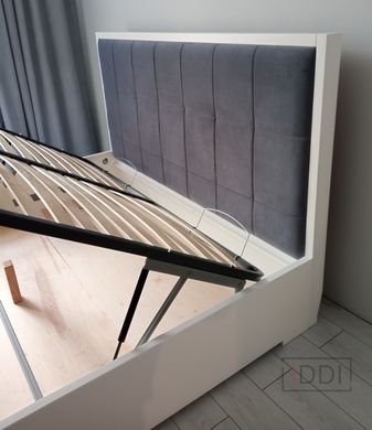Полуторная кровать Woodsoft Porto с подъемным механизмом 120x190 см Бук под лаком — Morfey.ua