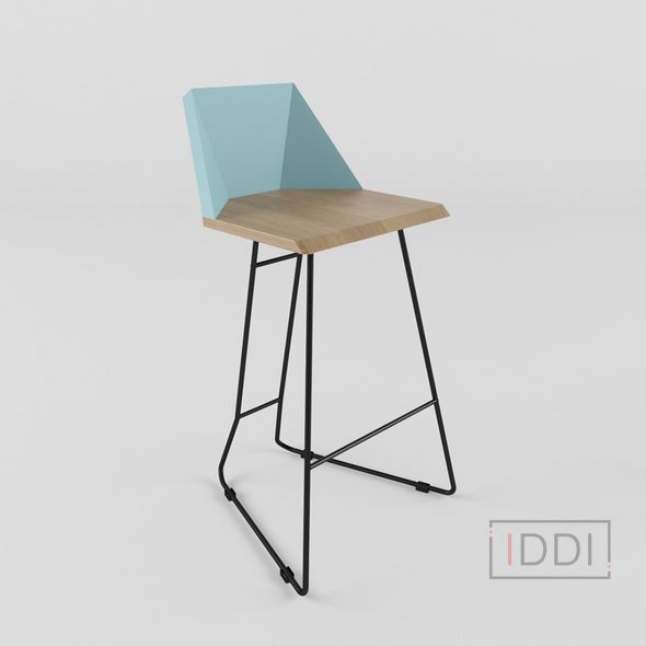 Барный стул Origami голубой Esense — Morfey.ua