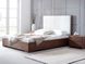 Полуторне ліжко Woodsoft Porto з підйомним механізмом 120x190 см Бук під лаком
