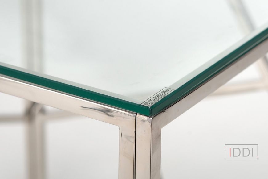 Журнальний стіл CF-2 прозорий + срібло — Morfey.ua