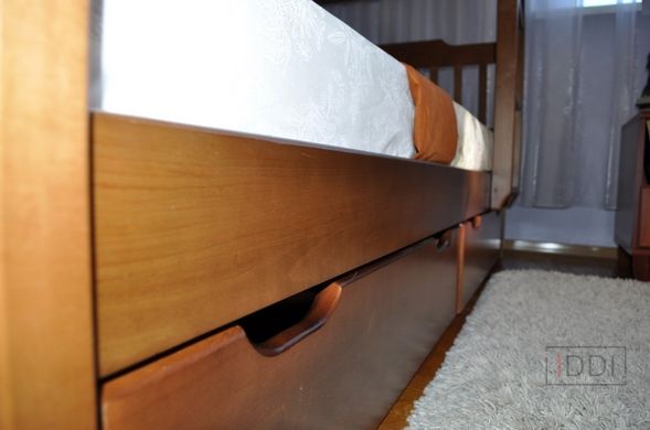 Кровать Ева двухъярусная с ящиками Venger (Венгер) 80x190 см Бук под лаком — Morfey.ua
