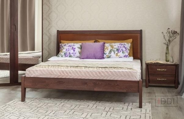 Полуторне ліжко Сіті Преміум з фільонкою без ізножья Олімп 120x190 см Горіх — Morfey.ua