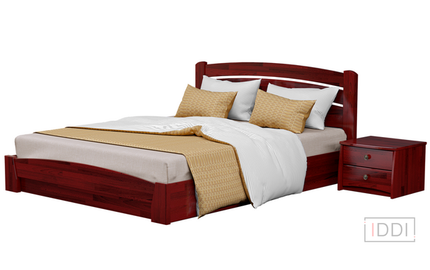 Полуторная кровать Эстелла Селена Аури щит 120x190 см Орех темный — Morfey.ua