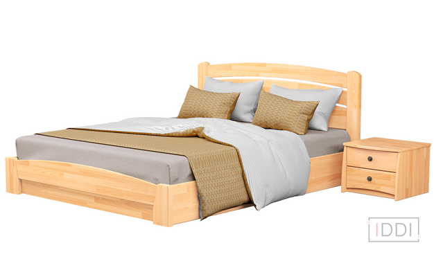 Полуторная кровать Эстелла Селена Аури щит 120x200 см Бук под лаком — Morfey.ua