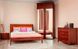 Полуторне ліжко Сіті Преміум з фільонкою без ізножья Олімп 120x190 см Горіх