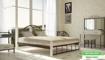 Кровать Анжелика на деревянных ножках Металл Дизайн — Morfey.ua
