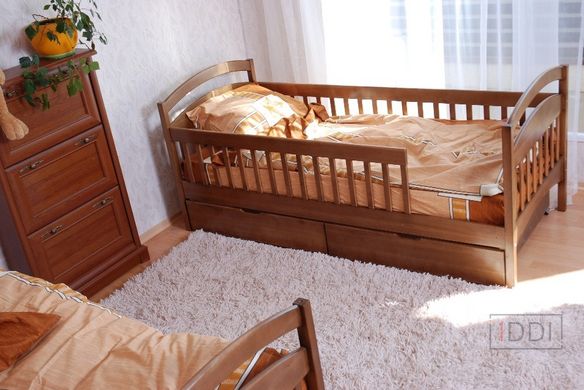 Кровать Арина подростковая c перегородками Venger (Венгер) 80x190 см Бук под лаком — Morfey.ua