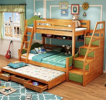 Ліжко Premium-7 з додатковим спальним місцем Mobler 120x190 см — Morfey.ua
