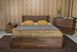 Полуторная кровать Олимп Грейс с ящиками 120x190 см Орех