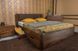 Полуторне ліжко Грейс з ящиками Олімп 120x190 см Горіх