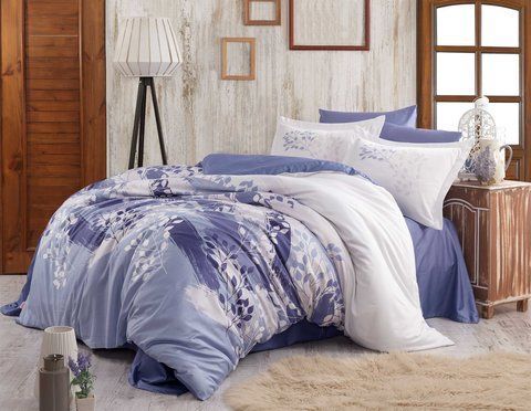 КПБ HOBBY Exclusive Sateen Noemi лиловый 200*220/4*50*70 &mdash; Morfey.ua
