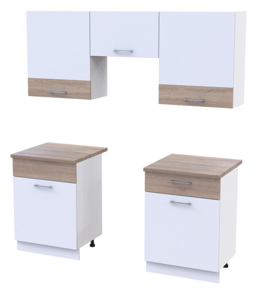 Кухня Лея Doros 1.8 м Білий/Дуб Сонома ДСП 180х60х250 (81000010) &mdash; Morfey.ua
