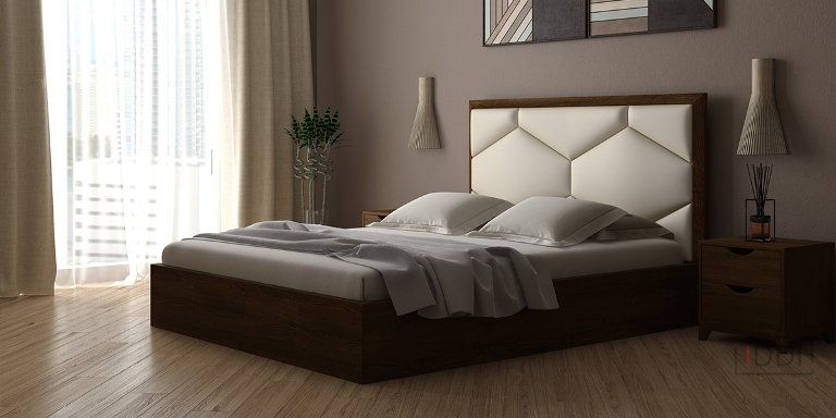 Полуторная кровать Woodsoft Tokio с подъемным механизмом 120x190 см Бук под лаком — Morfey.ua