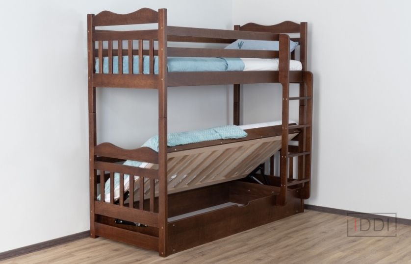 Кровать Маугли двухъярусная с ПМ Drimka 80x190 см — Morfey.ua