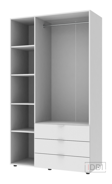 Распашной шкаф для одежды Doros Гелар Белый 3 ДСП 116,2х49,5х203,4 (42001021) — Morfey.ua