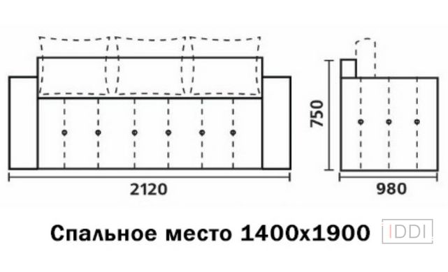 Диван Ронда Yudin 190x142 см Ткань 0-й категории — Morfey.ua