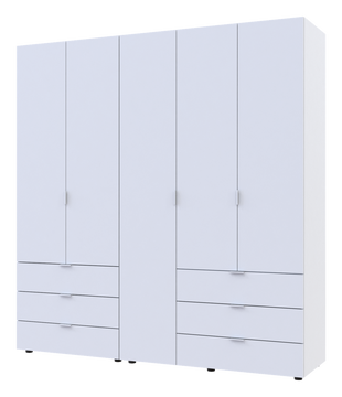 Распашной шкаф для одежды Doros Гелар комплект Белый 2+3 ДСП 193,7х49,5х203,4 (42002116) — Morfey.ua
