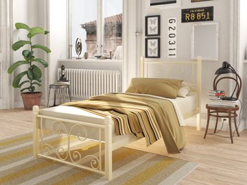 Ліжко Нарцис Міні на дерев'яних ногах Tenero 80x190 см Білий — Morfey.ua