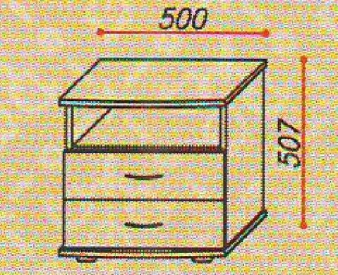 Тумба прикроватная Т-9 эконом Темп-Мебель 50x36 см &mdash; Morfey.ua