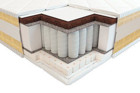 Матрас пружинный Neolux Тиана 3D латекс-кокос 60x120 см &mdash; Morfey.ua