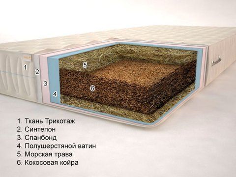 Матрас беспружинный Sonel Океан Гранд 12 80x190 см &mdash; Morfey.ua