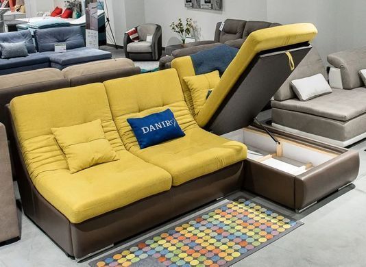 Диван Міраж кутовий Daniro 140x230 см Тканина 1-ї категорії &mdash; Morfey.ua
