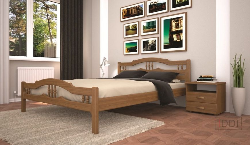 Односпальне ліжко ТИС Юлія-1 90x200 см Сосна щит — Morfey.ua