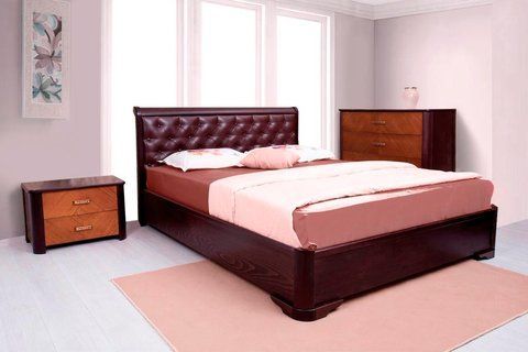Кровать Ассоль с мягким изголовьем МИКС-Мебель 160x200 см &mdash; Morfey.ua