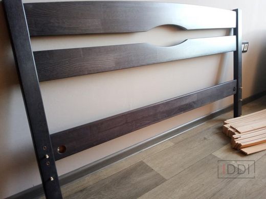 Односпальная кровать Лика Люкс с ящиками Олимп 80x190 см Орех — Morfey.ua