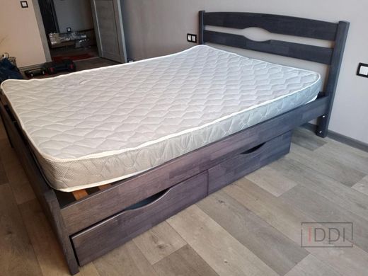 Односпальне ліжко Ліка Люкс з ящиками Олімп 80x190 см Горіх — Morfey.ua