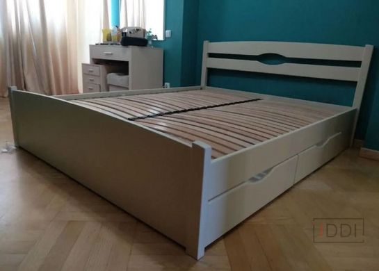 Односпальне ліжко Ліка Люкс з ящиками Олімп 80x190 см Горіх — Morfey.ua
