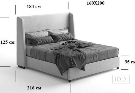 Полуторне ліжко Woodsoft Leon з підйомним механізмом 140x190 см — Morfey.ua