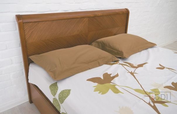 Полуторне ліжко Мілена з інтарсією Олімп 120x190 см Горіх — Morfey.ua
