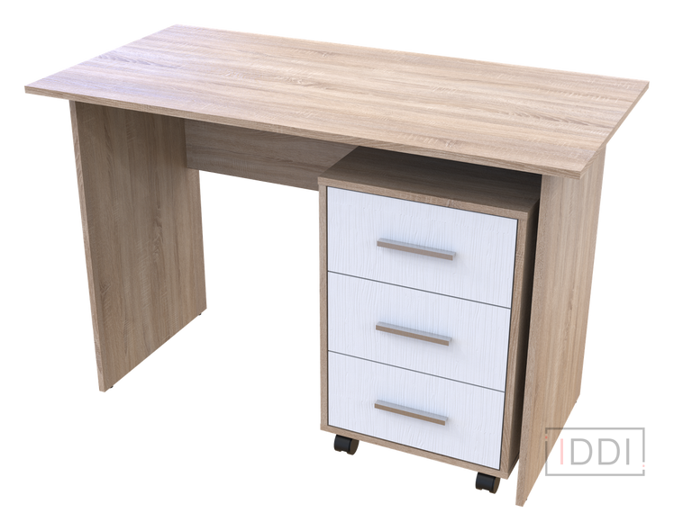 Офісний стіл Doros Т3 Дуб Cонома / Білий 120х60х78 (44900060) — Morfey.ua