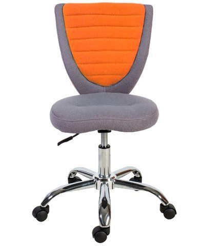 Крісло Poppy сіро-помаранчеве Office4You &mdash; Morfey.ua