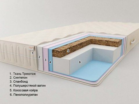 Матрас беспружинный Sonel Даллас 80x190 см &mdash; Morfey.ua