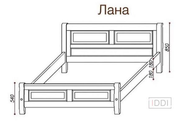 Ліжко Лана Темп-Меблі 80x190 см — Morfey.ua