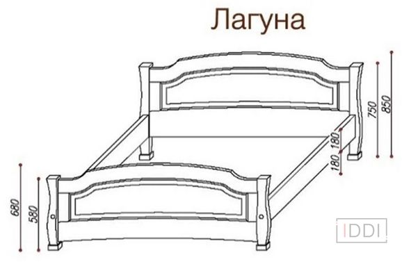 Ліжко Лагуна Темп-Меблі 80x190 см — Morfey.ua